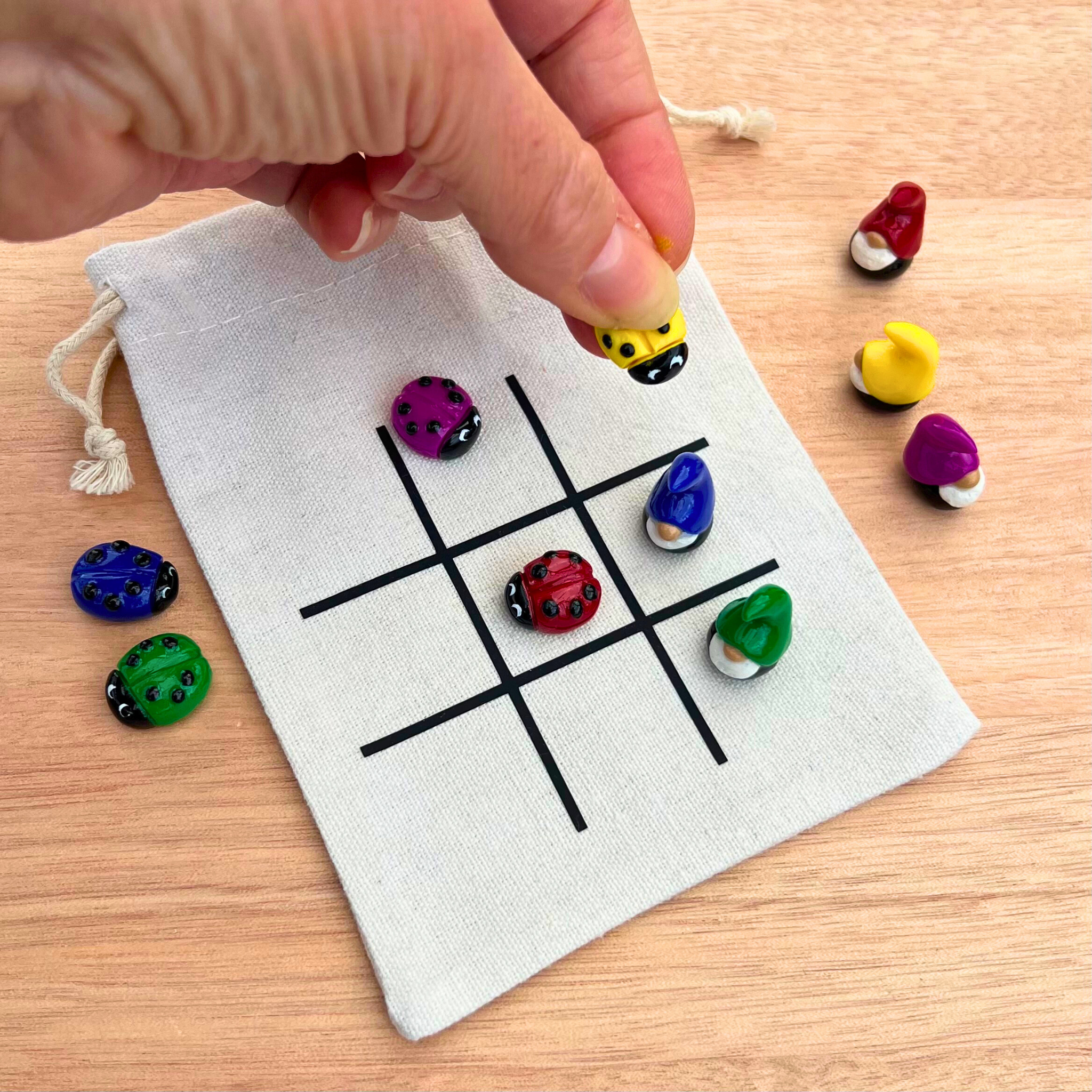 Sweet mini gnomes and ladybugs (set of 10)