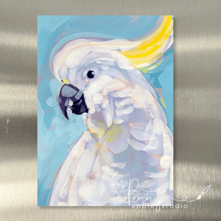 (1) Australian Bird Fridge Magnet – Expressive Mini Art