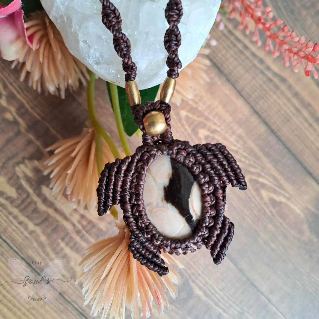 Peanut Wood Turtle Necklace