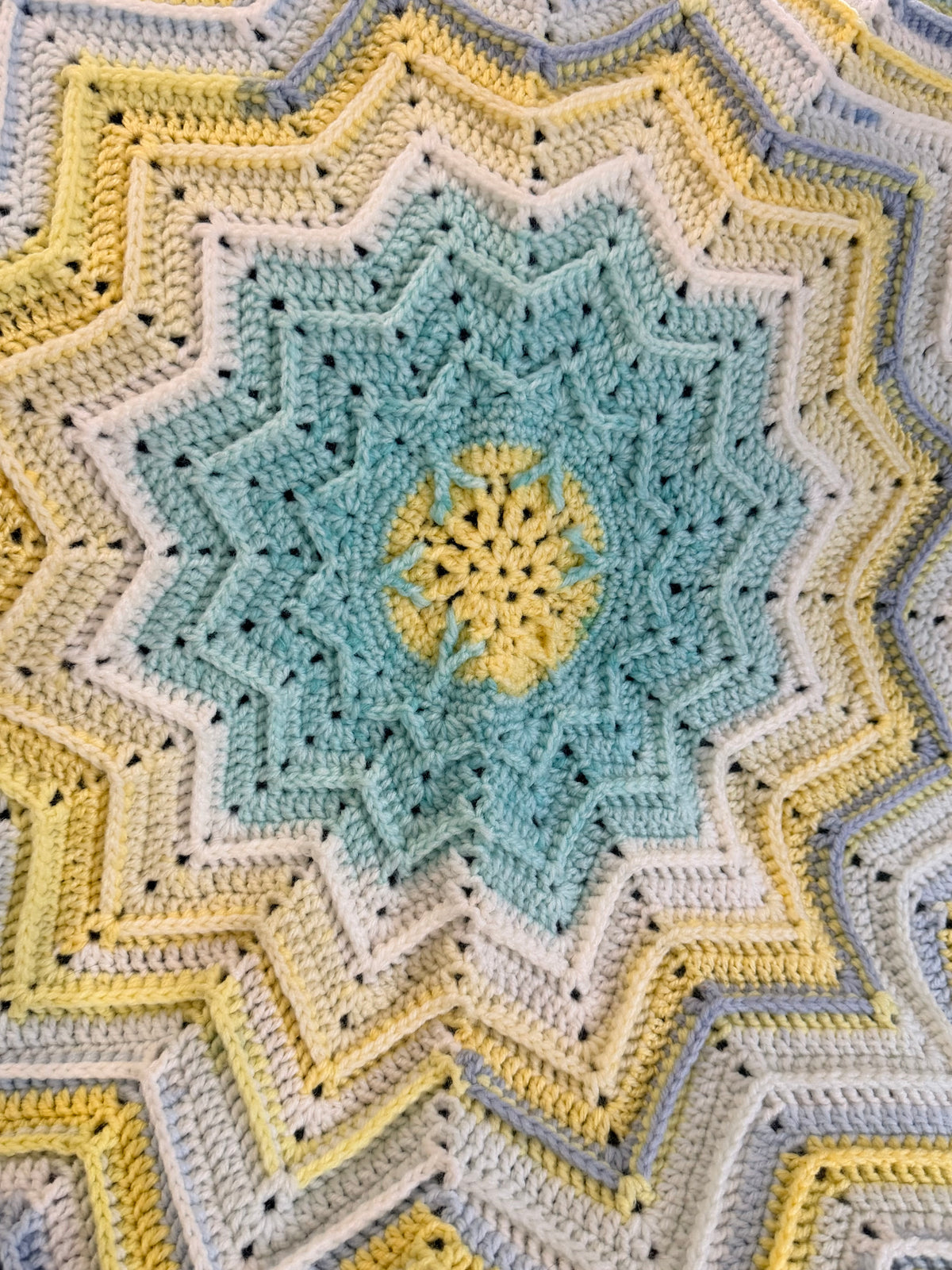 #065 Star Lap Blanket/ Throw Rug