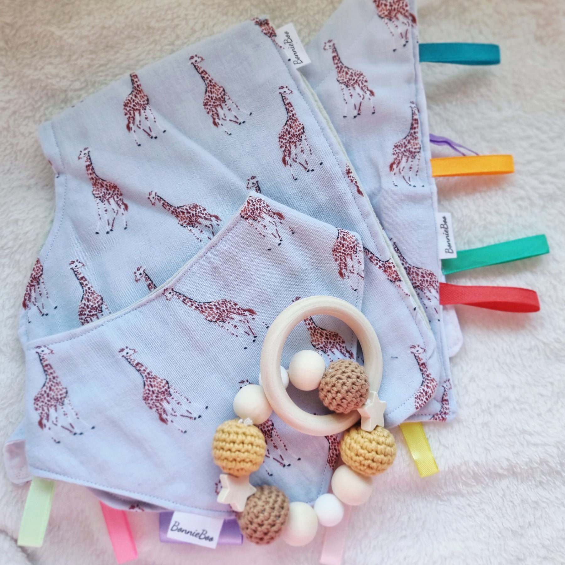 Handmade – Giraffe Themed - Baby Shower gift set – 3 variations – BB31