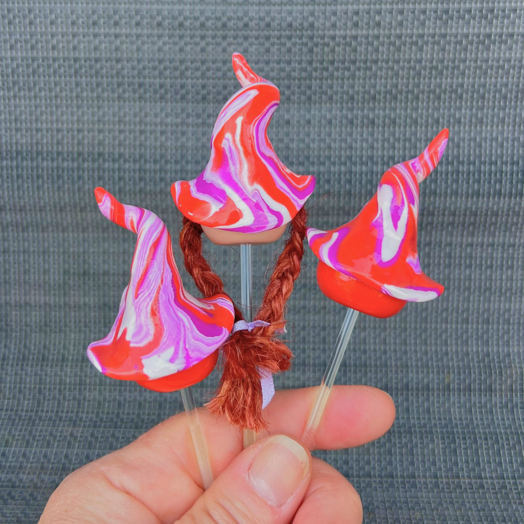 Whimsical gnome trio - Poppy, Pup & Peggle