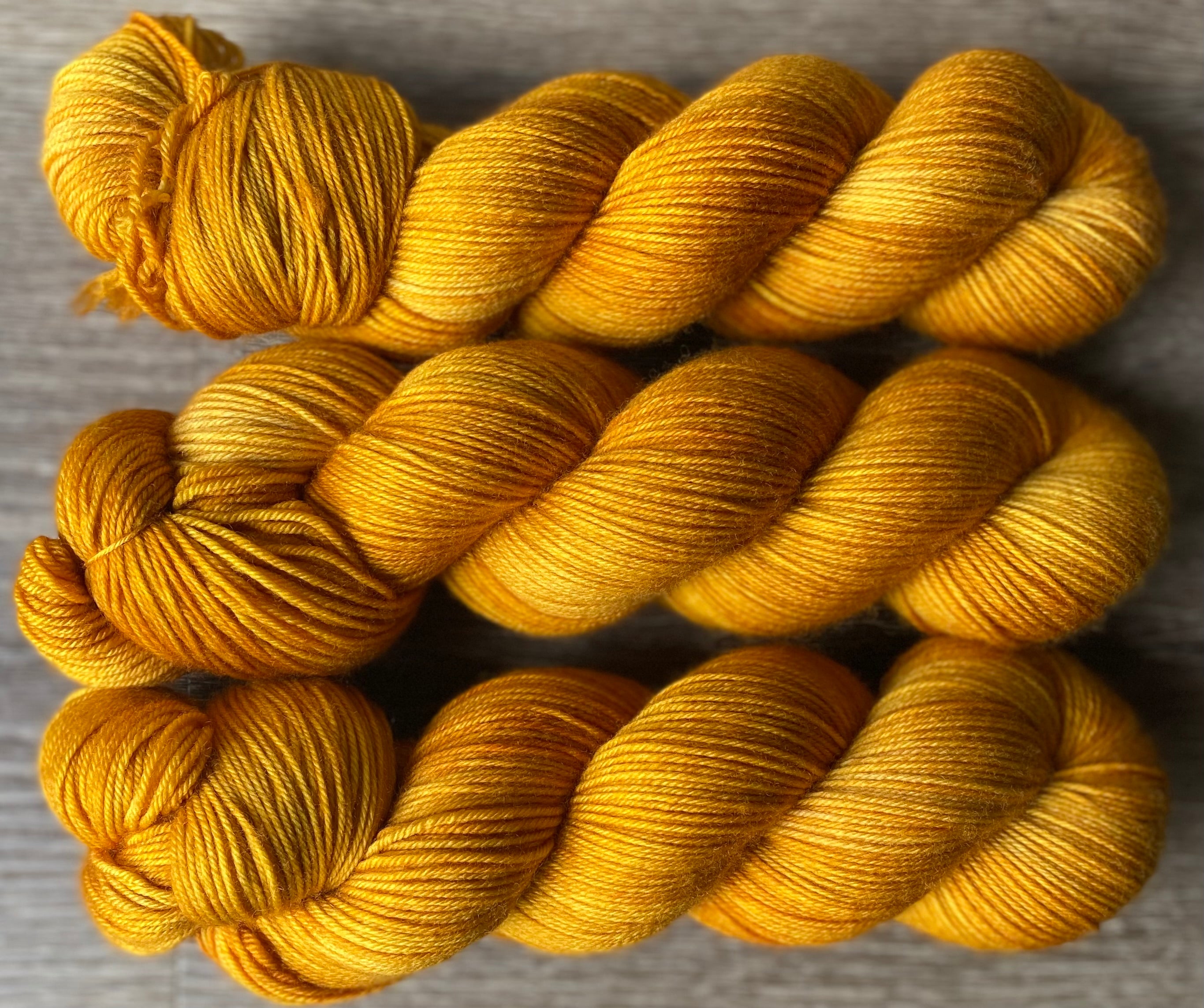 Aztec Gold- 4ply Hand Dyed Sock Yarn