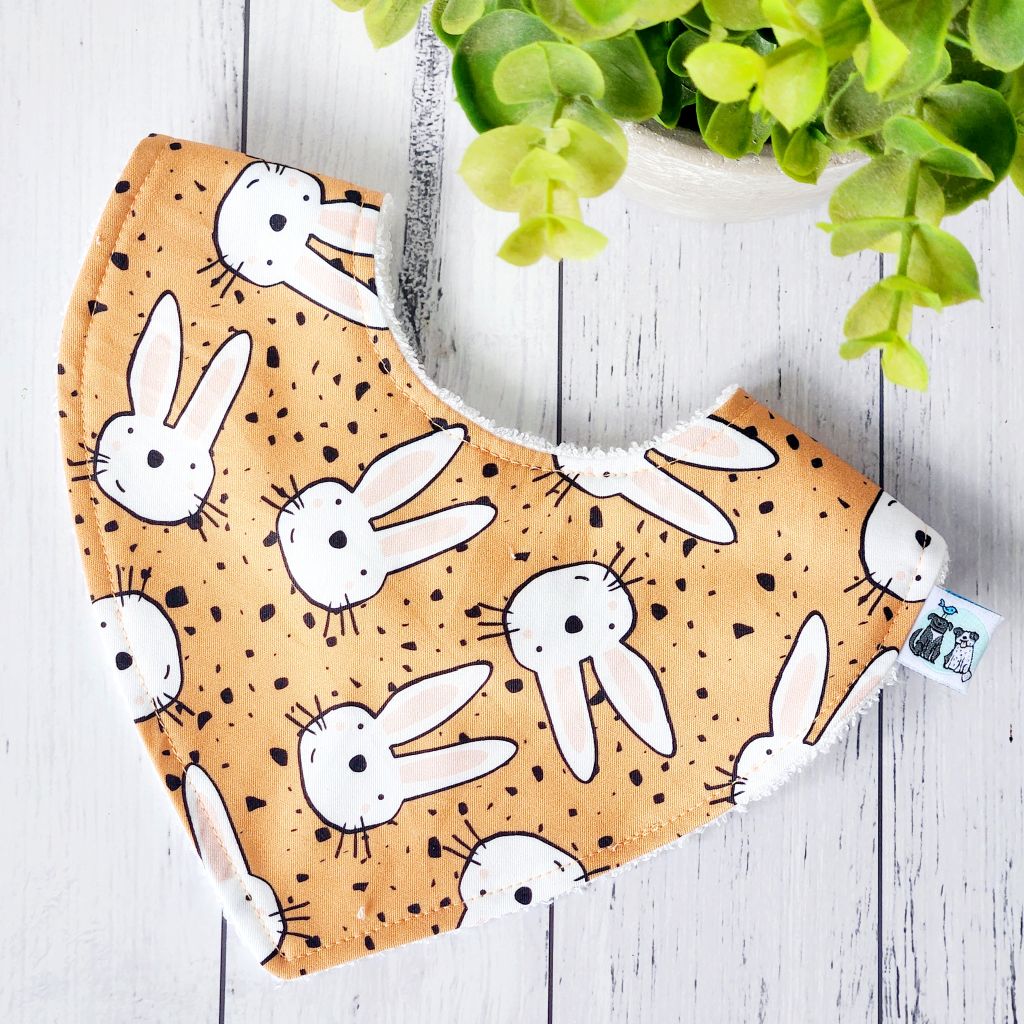 Baby Bib - Bunnies or Tractors (2 options)