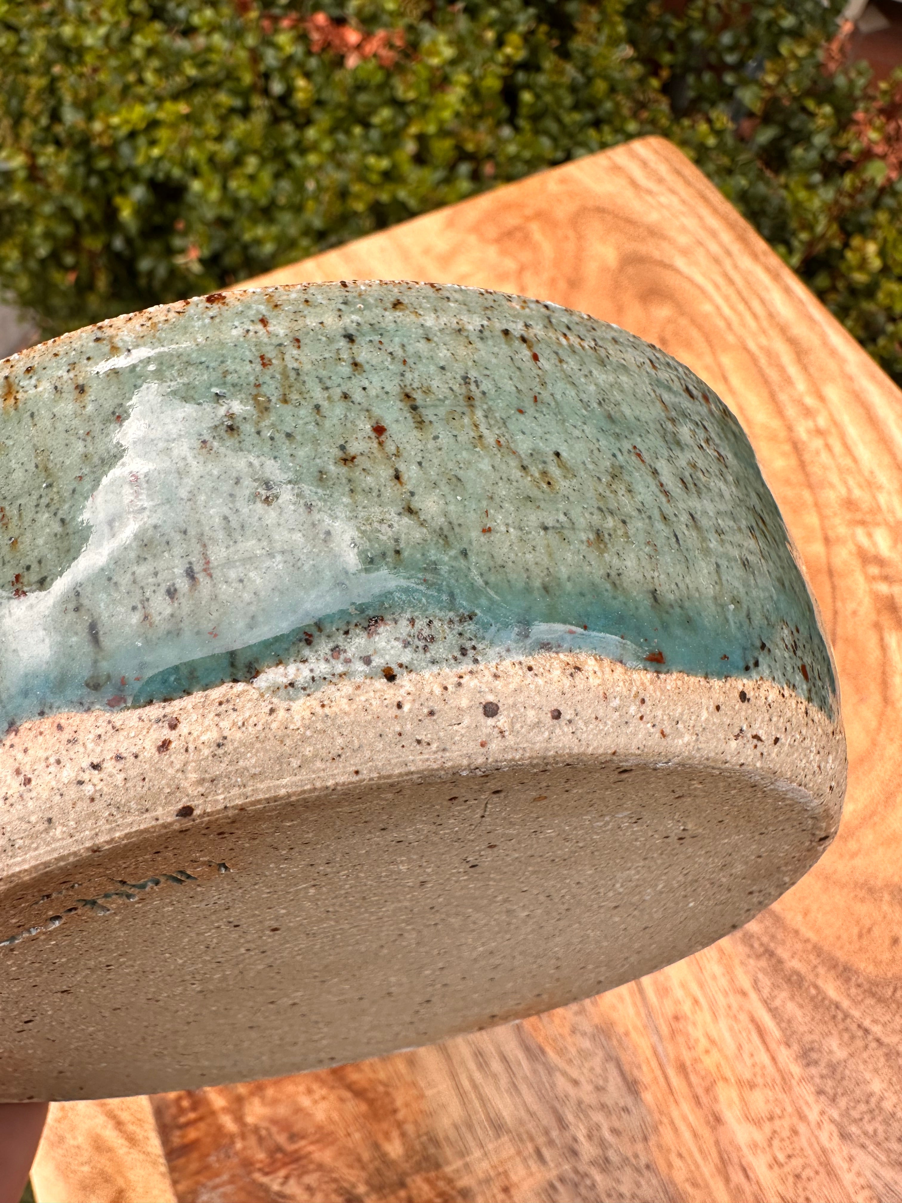 Ceramic Dog Bowl - Paw or Bone - Blue/White