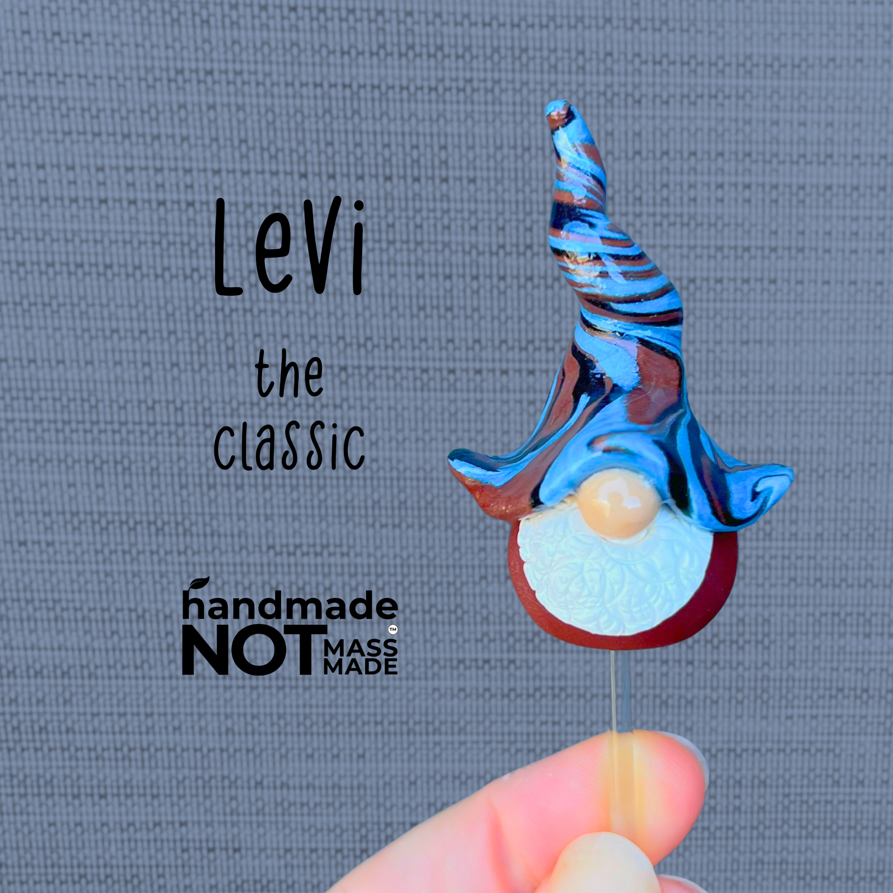 Whimsical gnome due & toadstool - Levi, Strauss, & Rivet