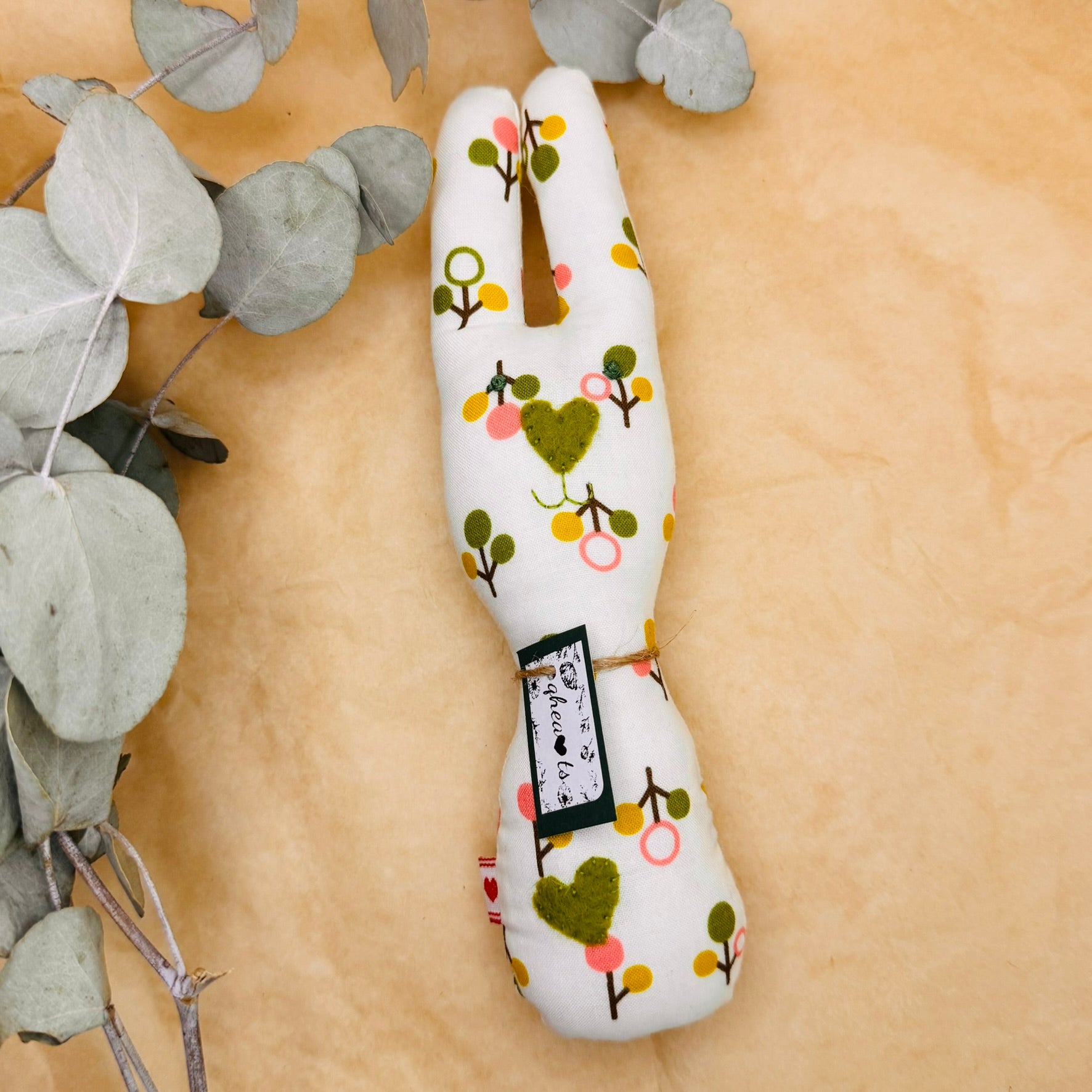 Handmade Bunny Rattle - Lots of options including Liberty