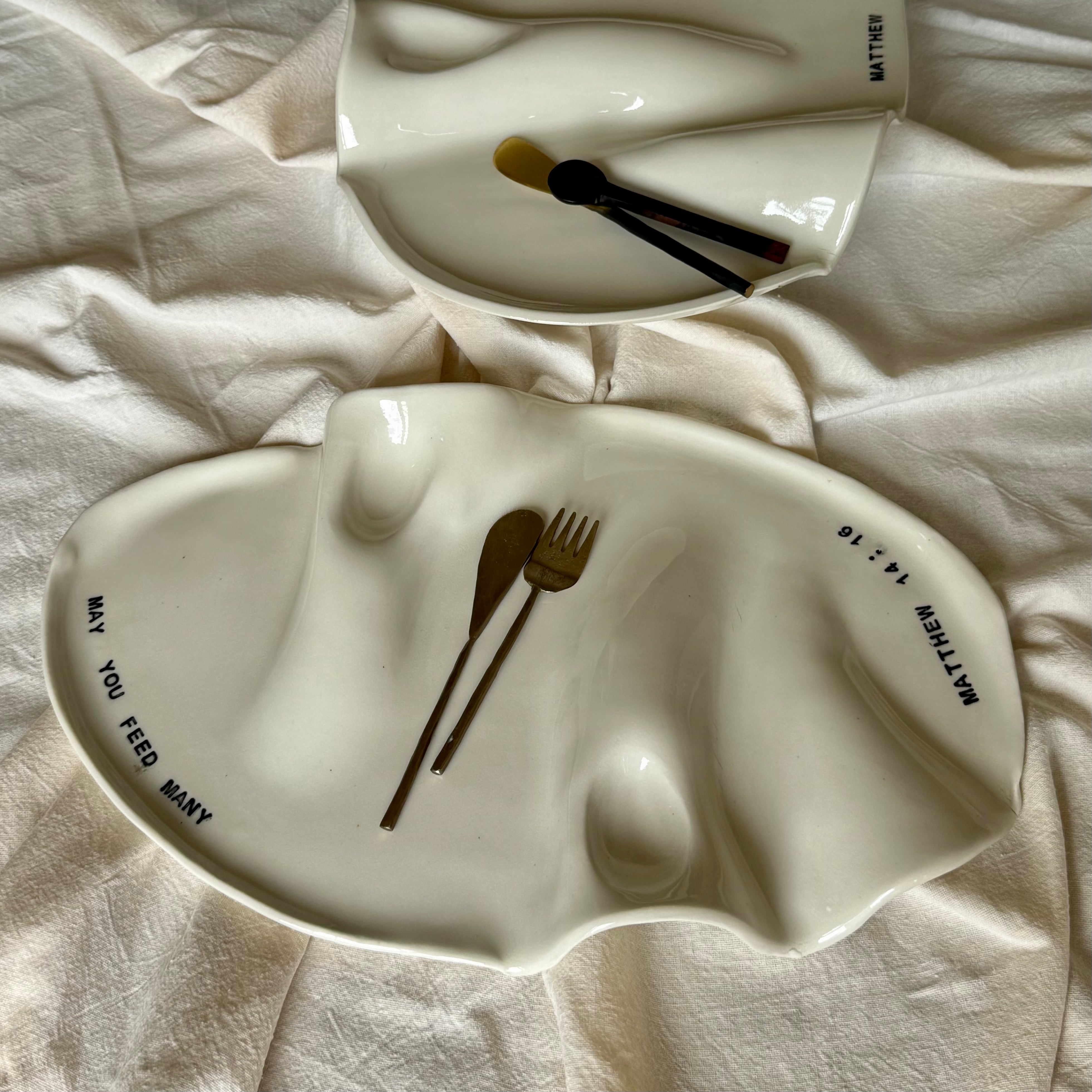 Custom Order for Michelle | Ceramic Organic Grazing Platter | May You Feed Many