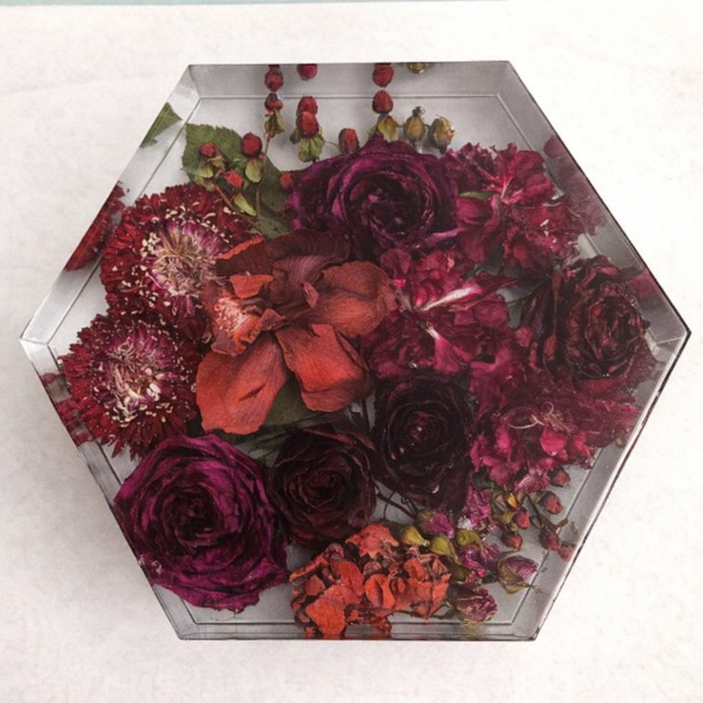 FOREVER BLOOMS  Large Hexagon - CUSTOM ORDER ONLY