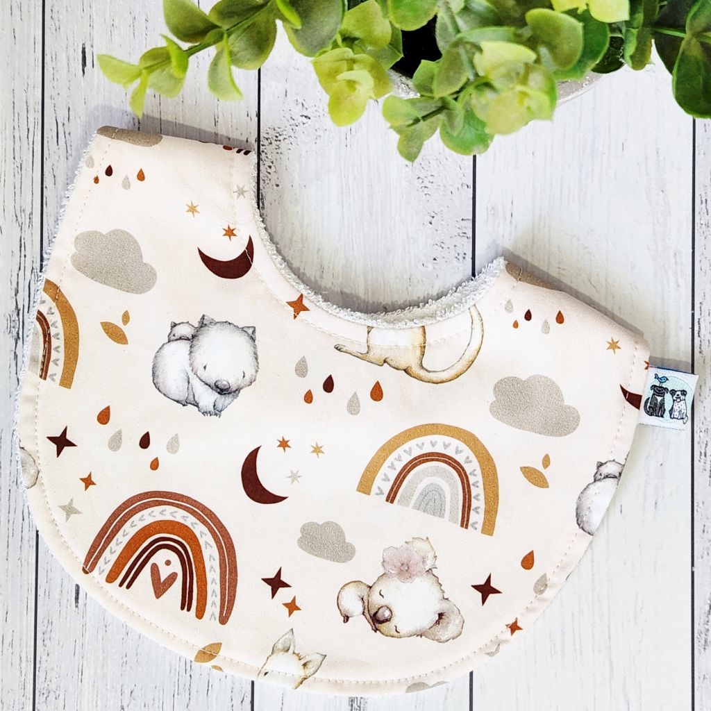 Baby Bib - Bunnies, Tractors or Baby Aussie Animals (3 options)