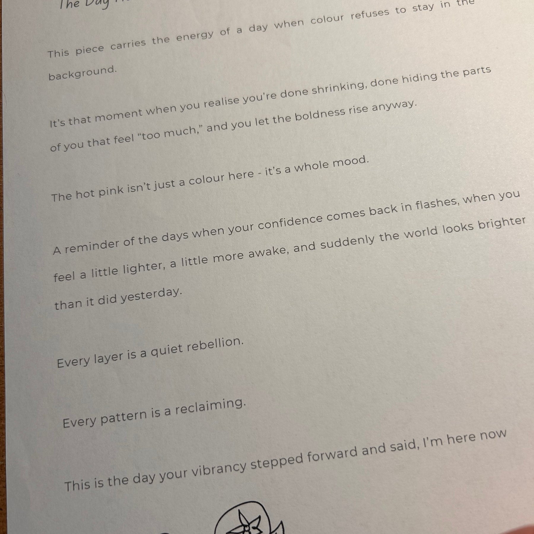 Original Hand Painted Art: The Day Hot Pink Took Over