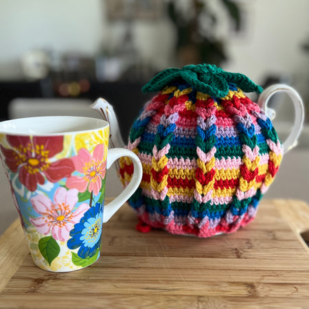 Crochet Teapot Cosy - 4 different designs