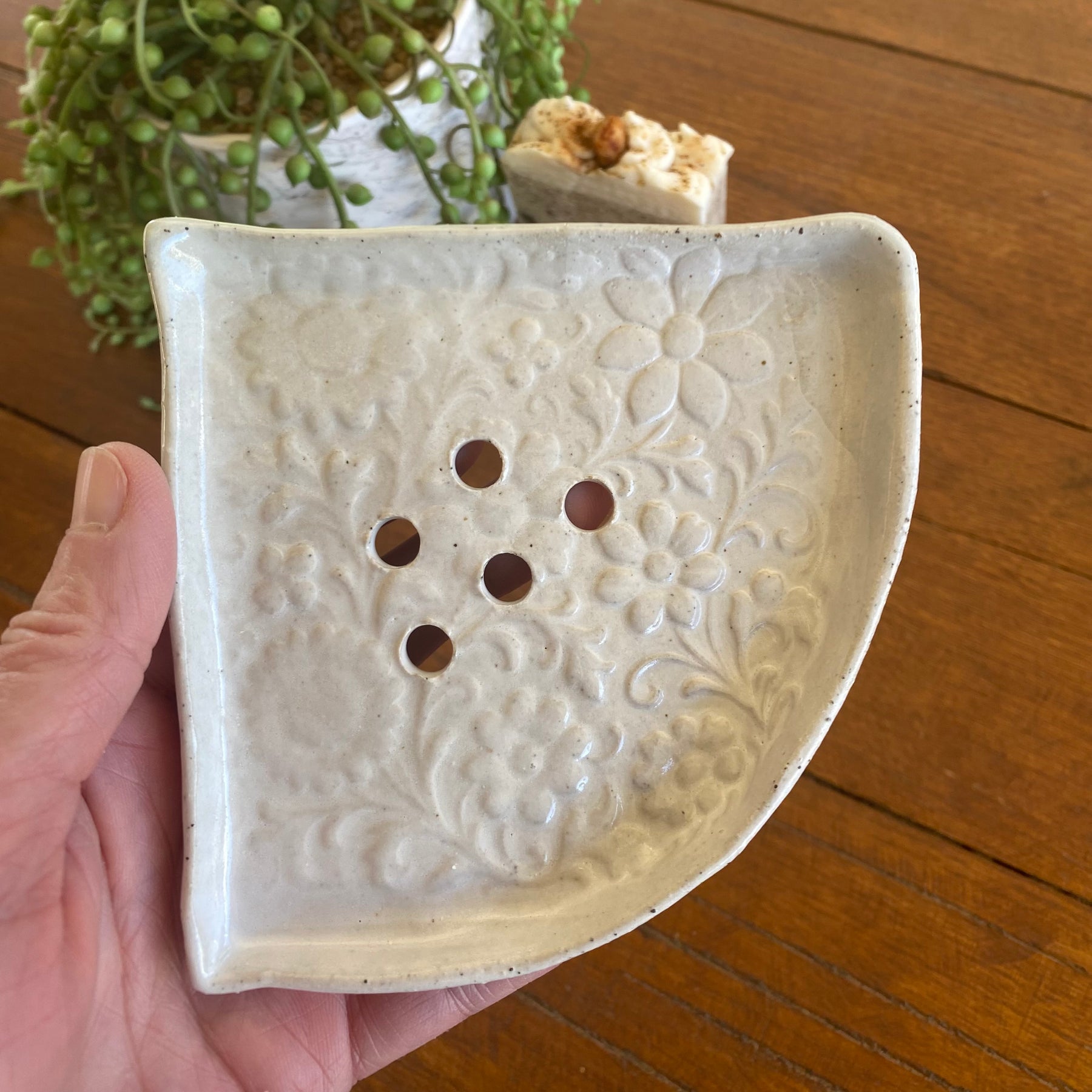 Organic Handcrafted Shampoo/ConditionerBar Holder/HandmadePottery