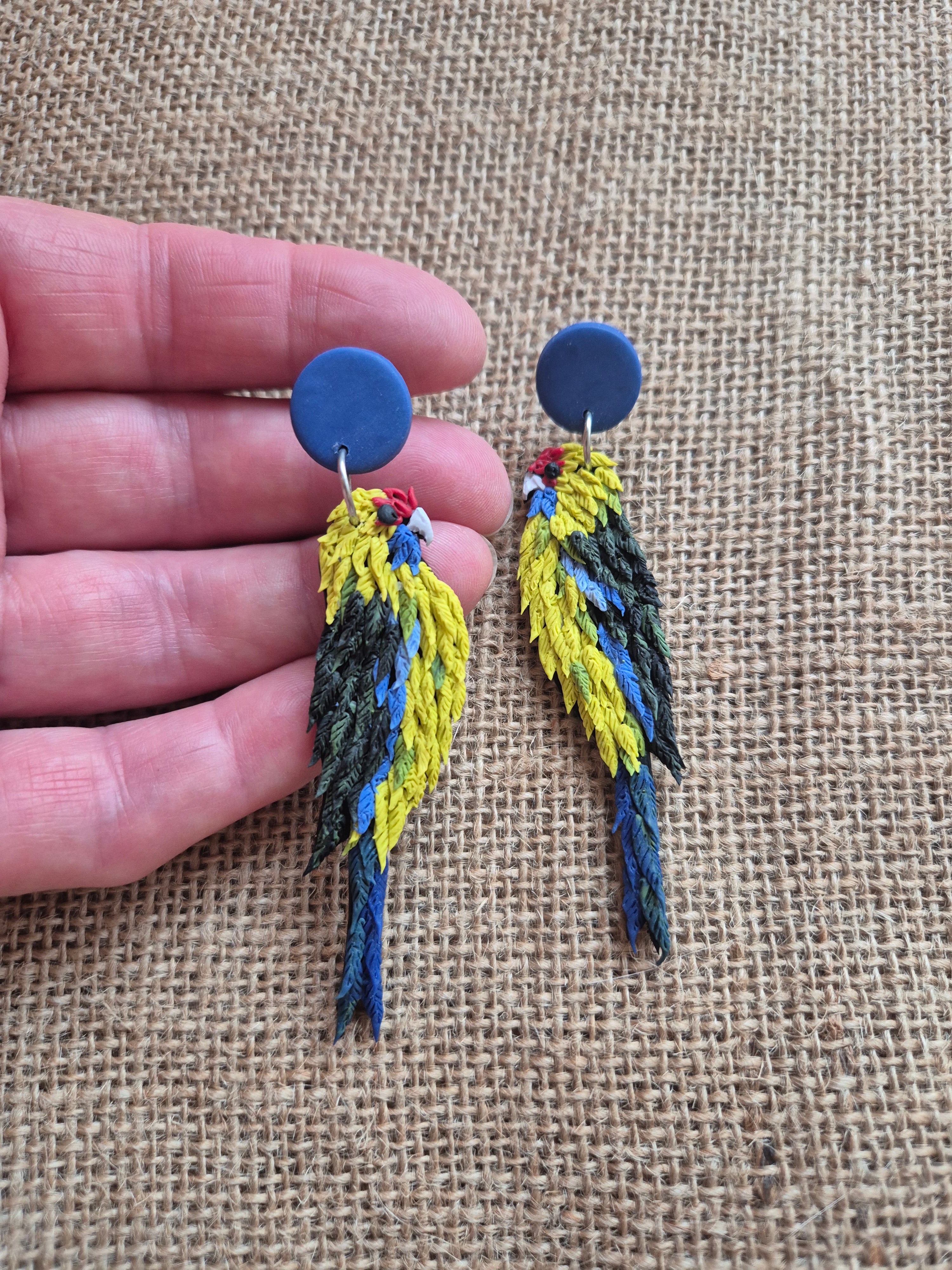Tasmanian Green Rosella Earrings