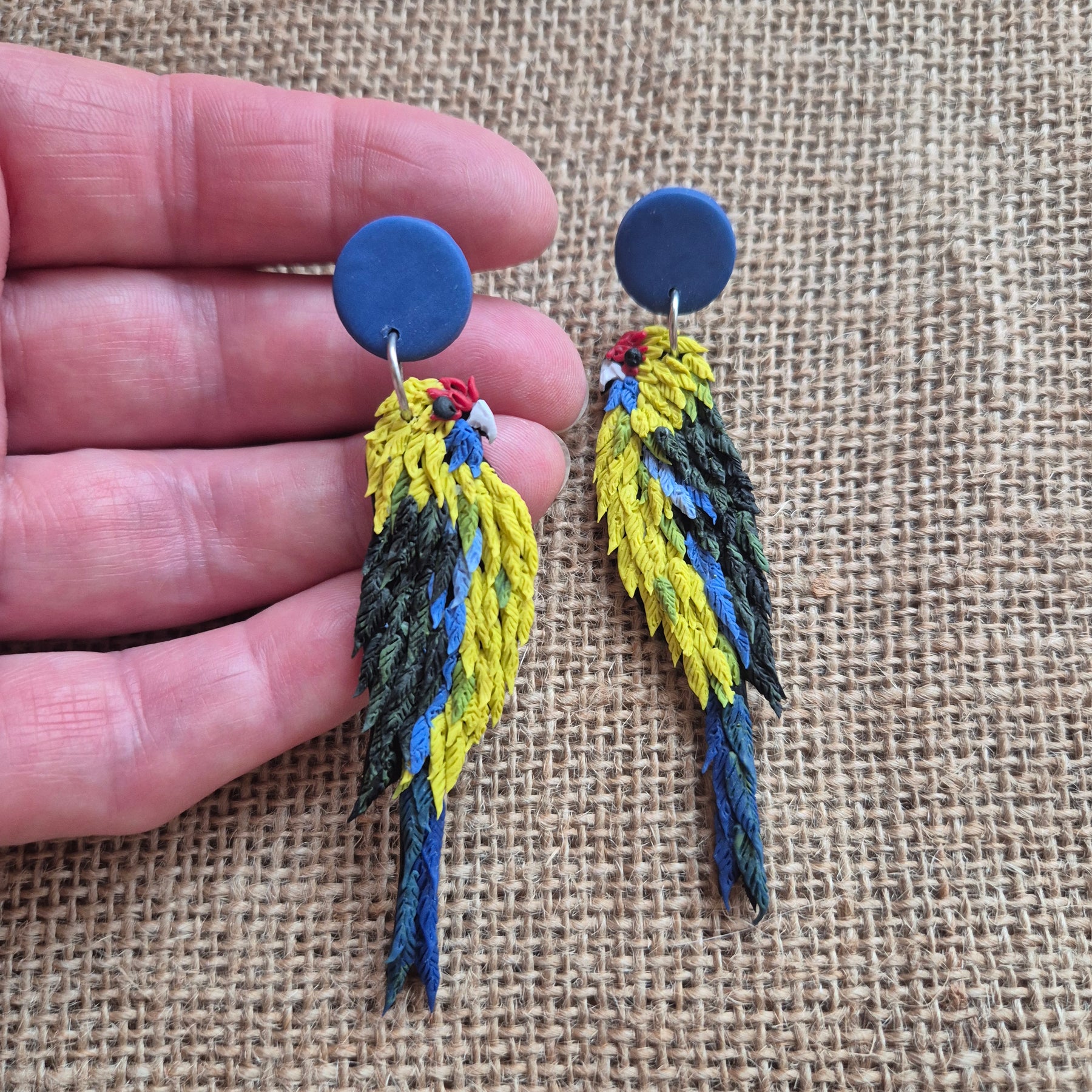 Tasmanian Green Rosella Earrings