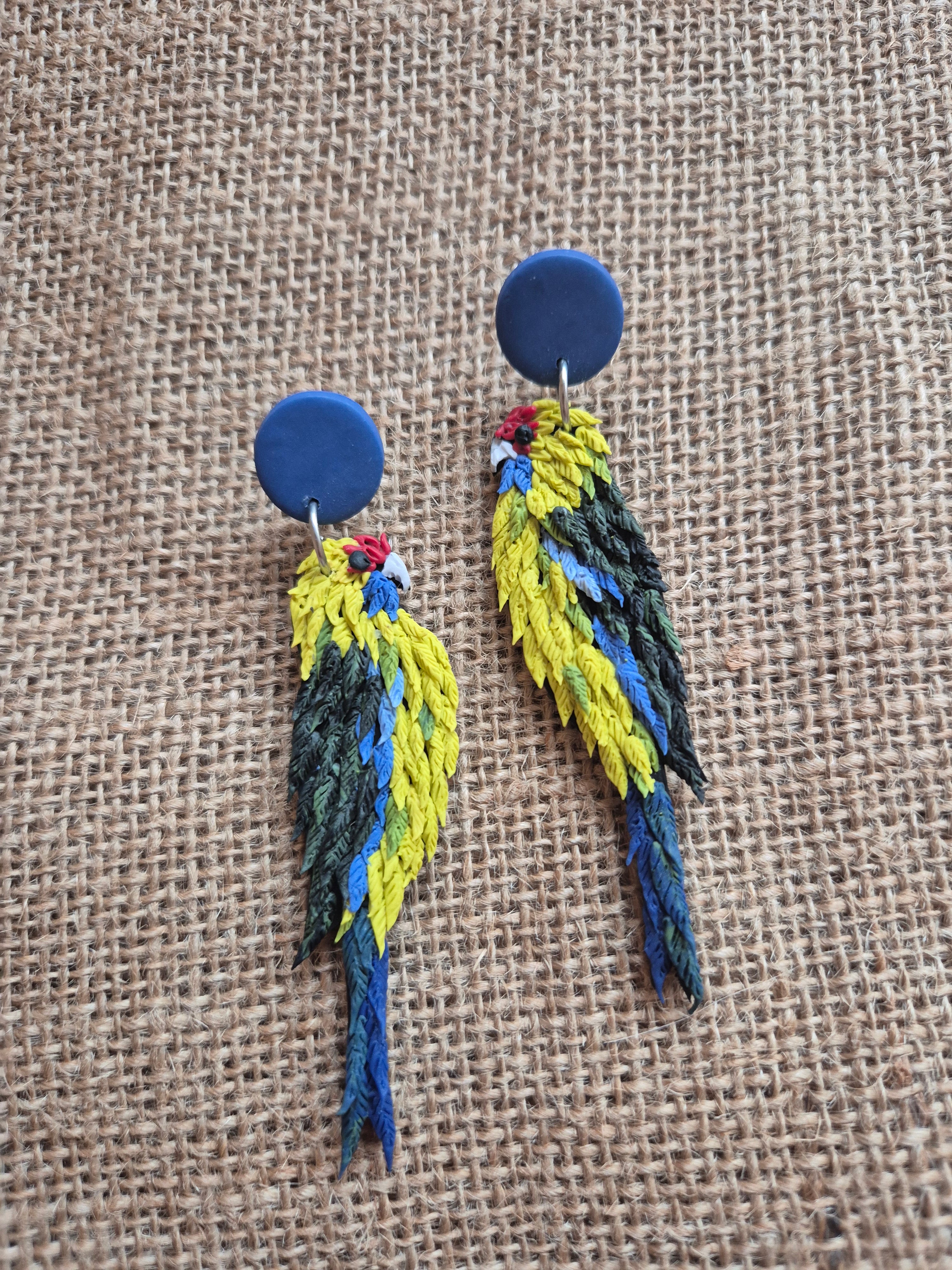Tasmanian Green Rosella Earrings