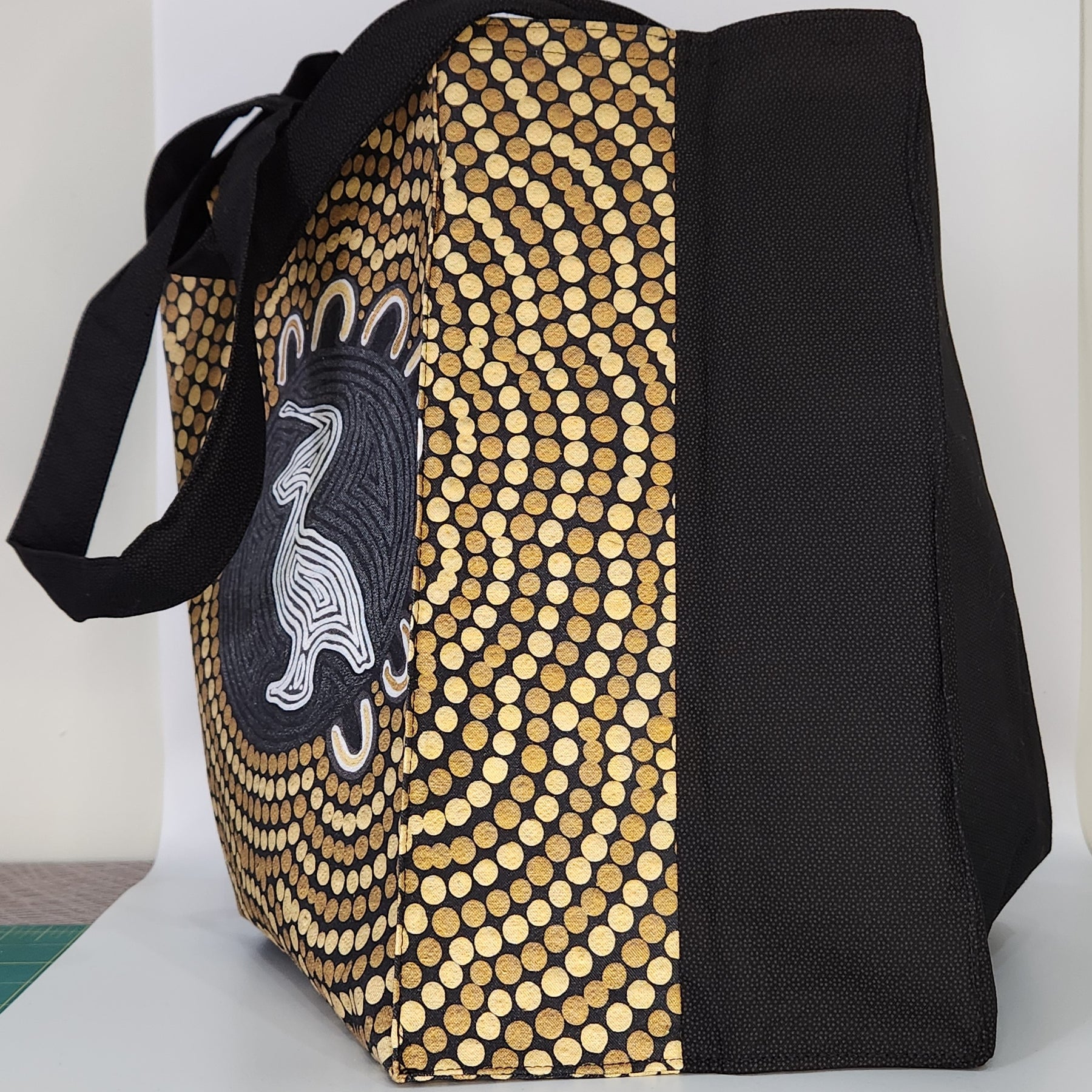 Tote Bag with boxed corners - Aboriginal Design