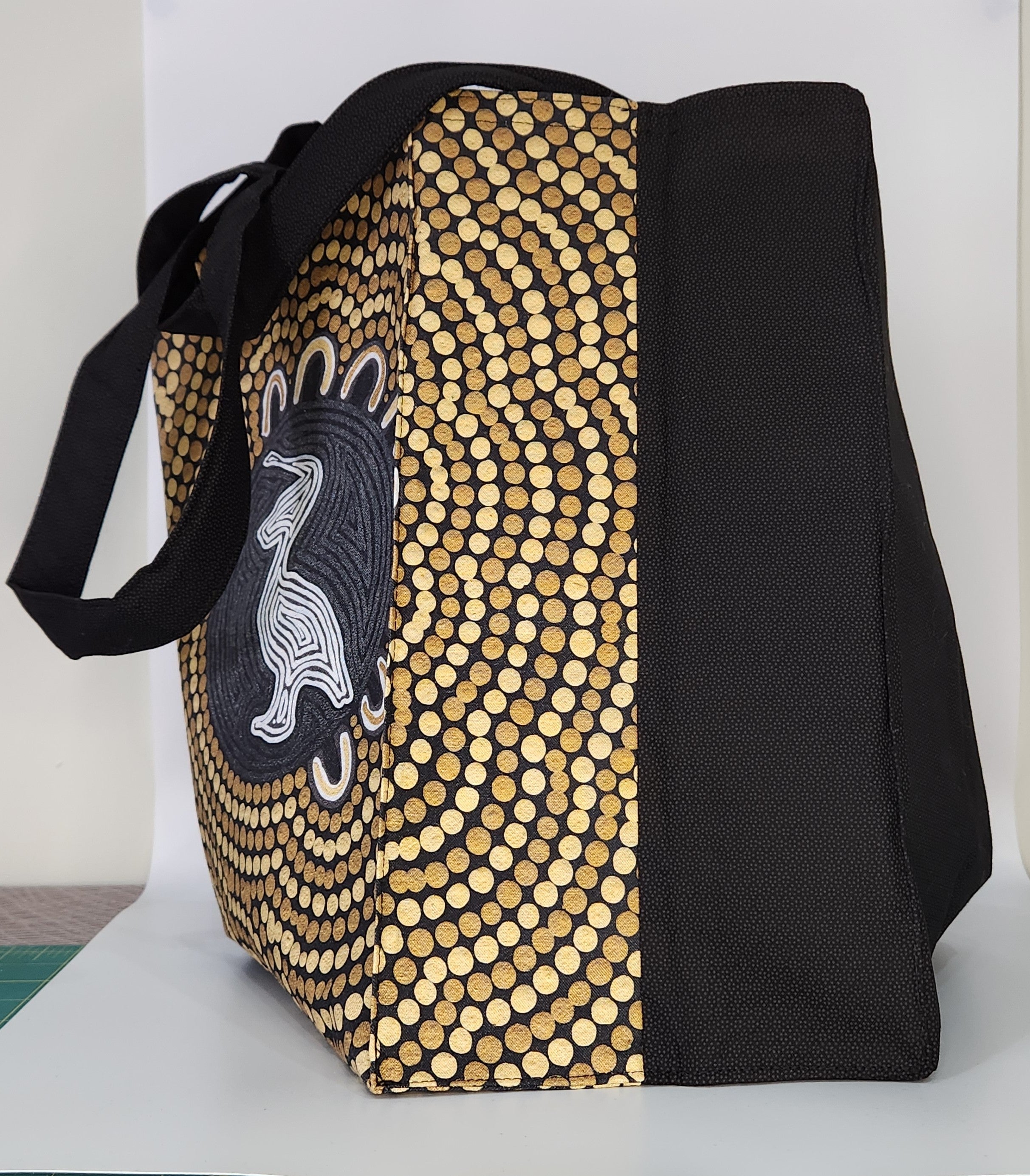 Tote Bag with boxed corners - Aboriginal Design