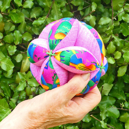 Brightly coloured balls, handmade, free shipping