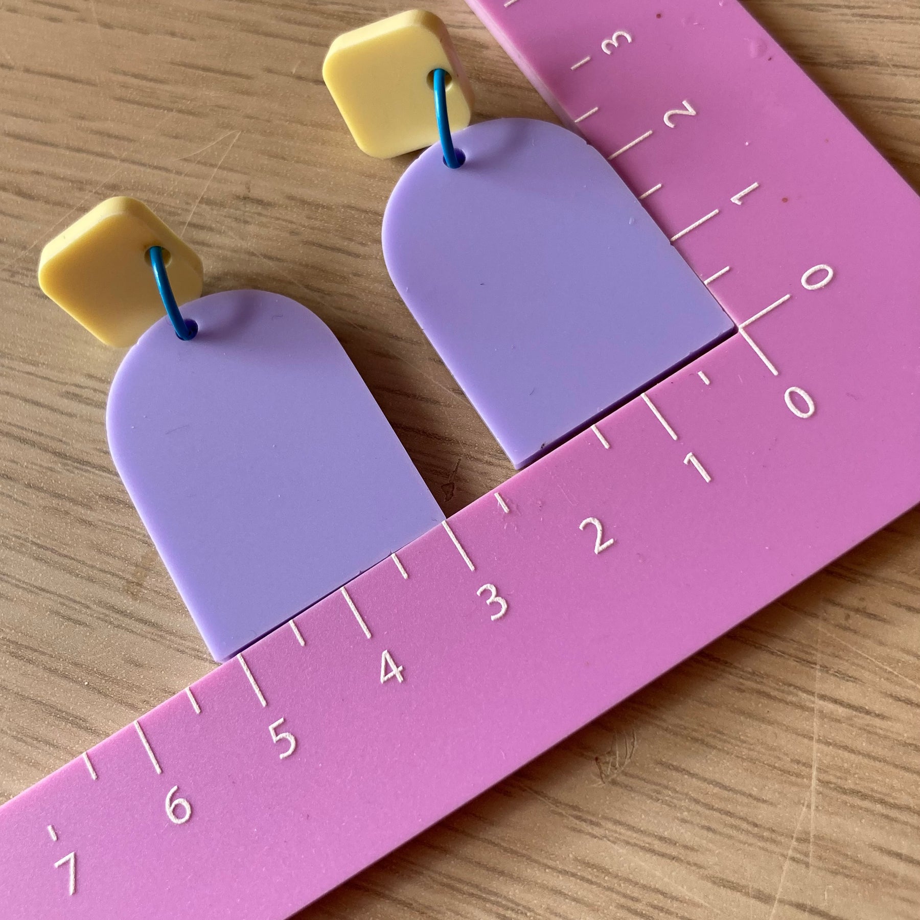 Pastel arch earrings