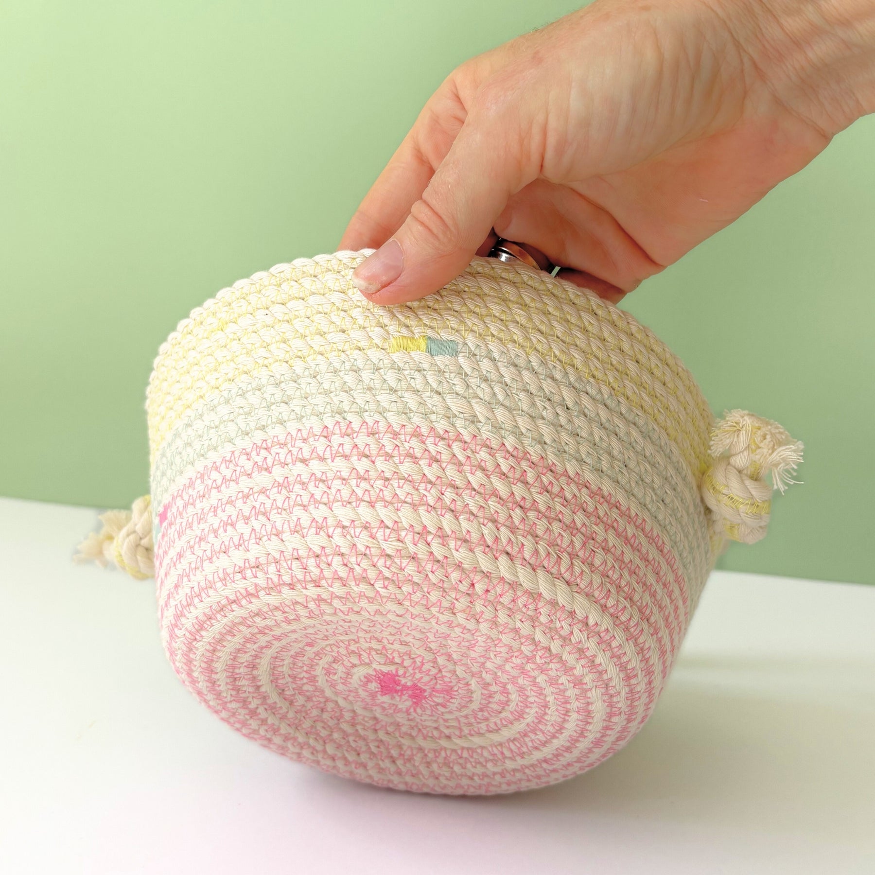 Cotton Rope Pastel Basket