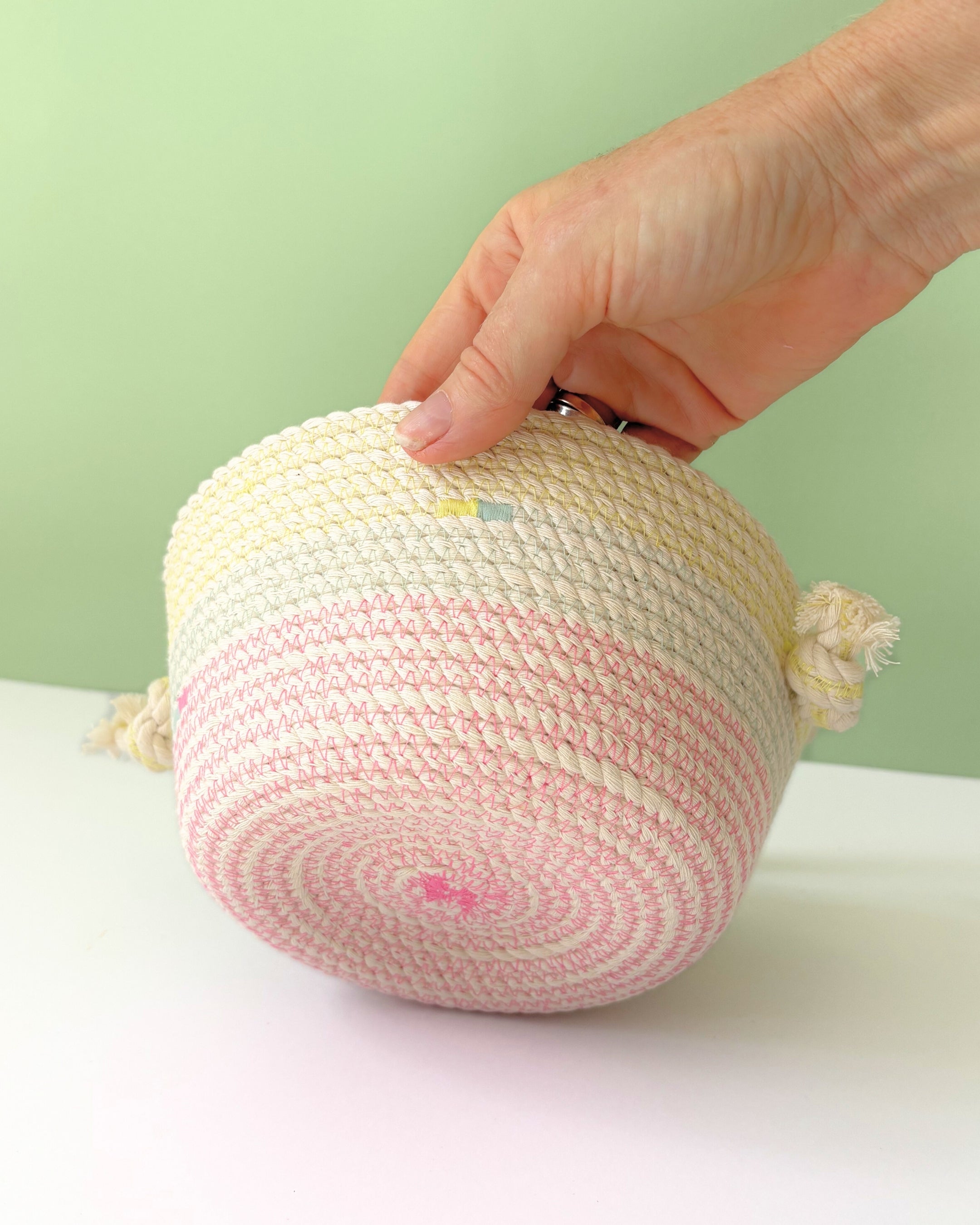 Cotton Rope Pastel Basket