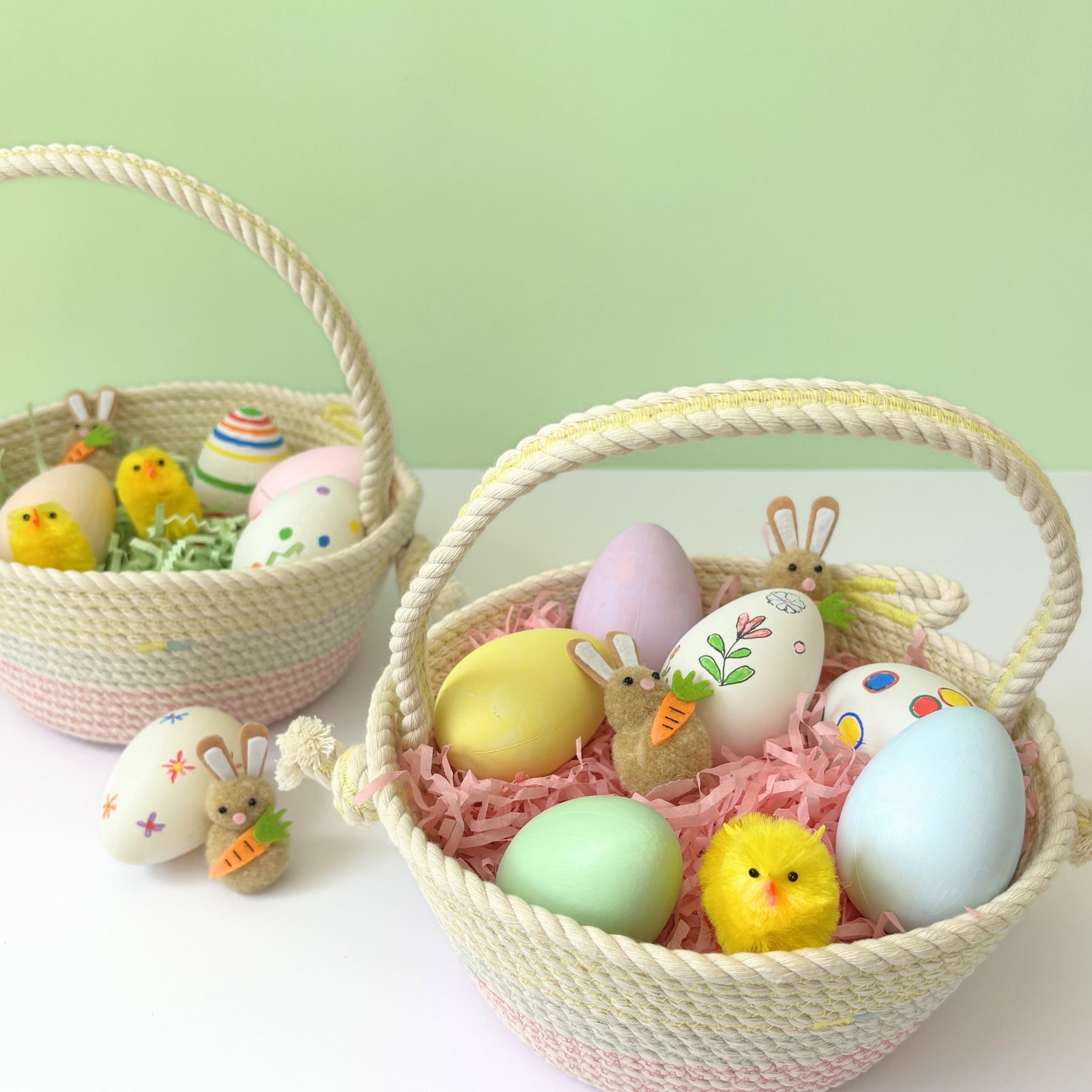 Cotton Rope Pastel Basket