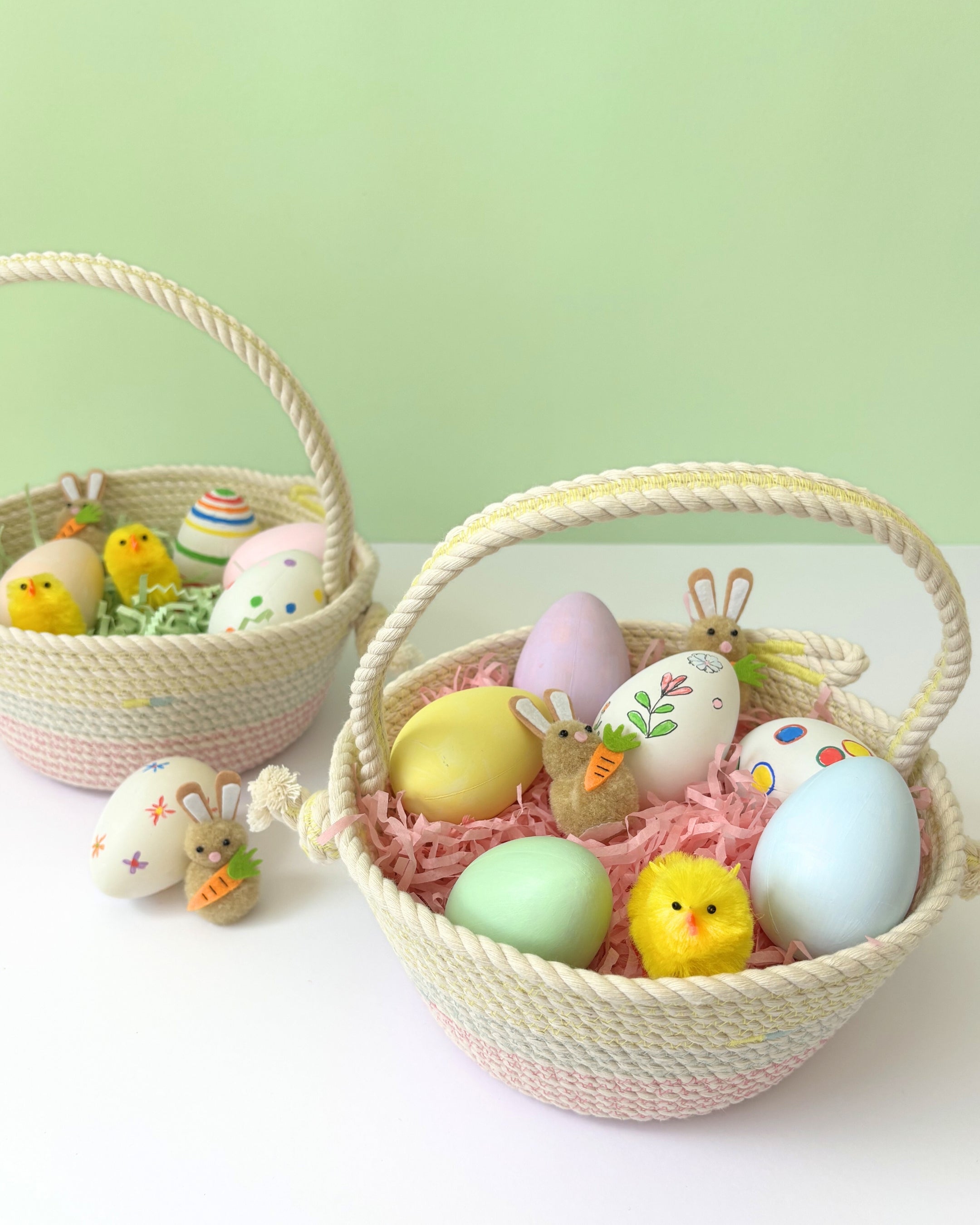 Cotton Rope Pastel Basket