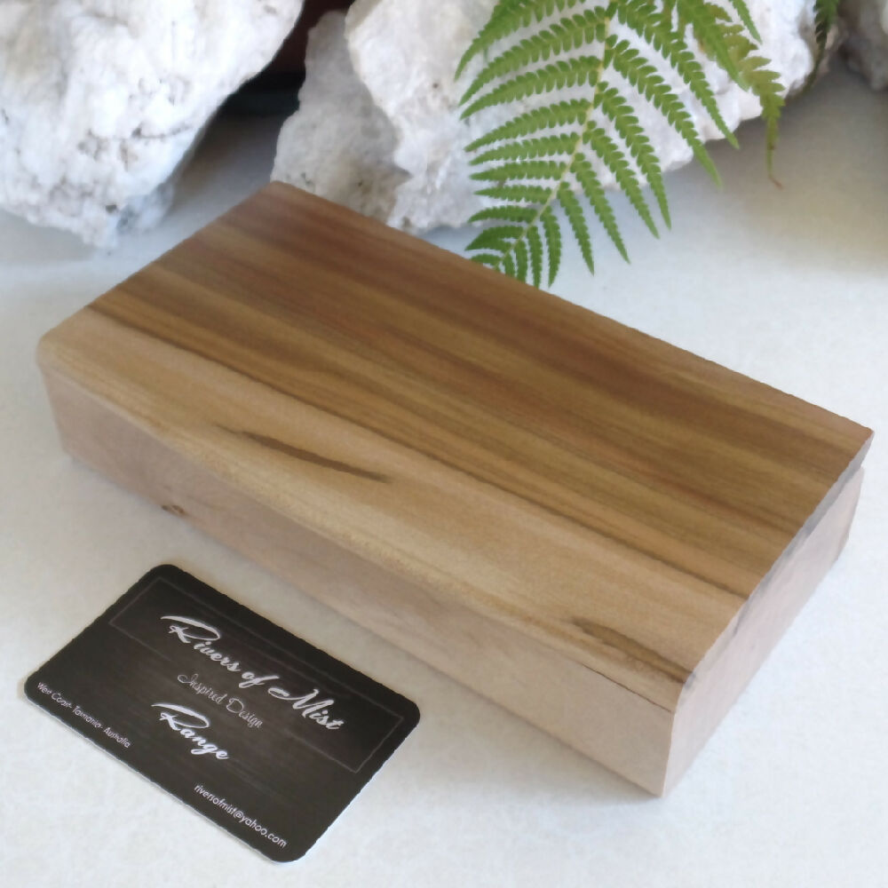 Larger Routed Australian Timber Box- Tasmanian Sassafras