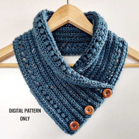 DIGITAL DOWNLOAD | Crochet Pattern | Stormy Days Cowl / Neckwarmer