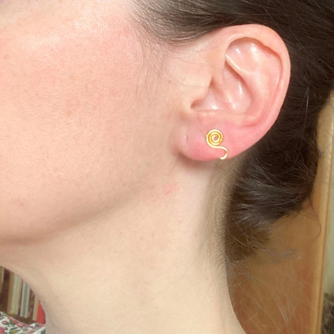Petite spiral ear cuff | Gold, Silver, Copper or Rose | Clip on
