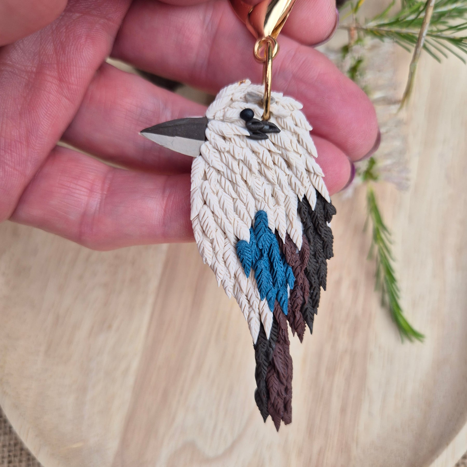 Kookaburra and Swift Parrot Keyring