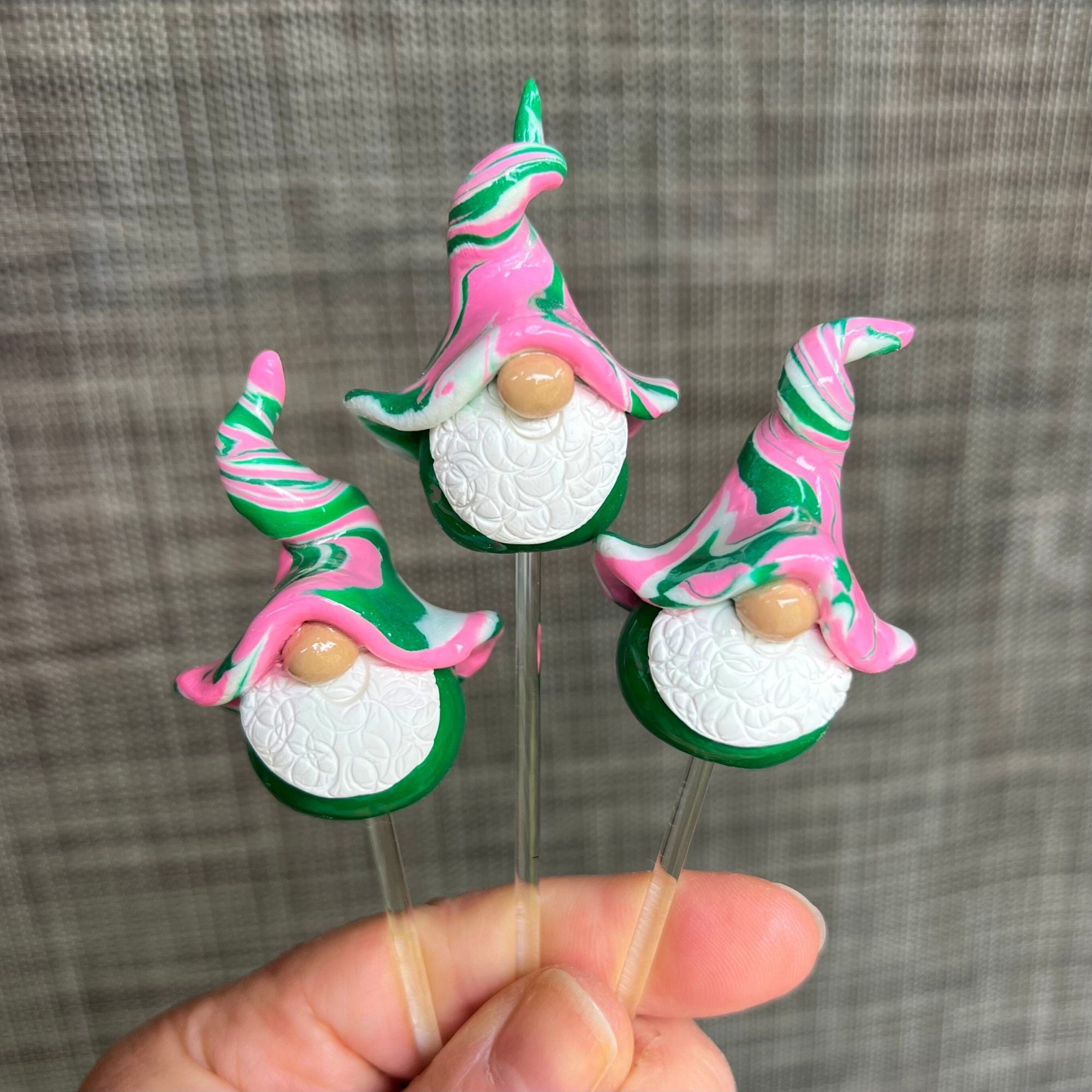 Whimsical gnome trio - Lolli, Mossy & Snip