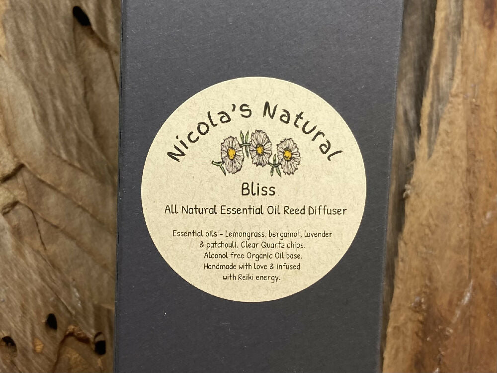 Bliss - Natural Essential oil Reed Diffuser