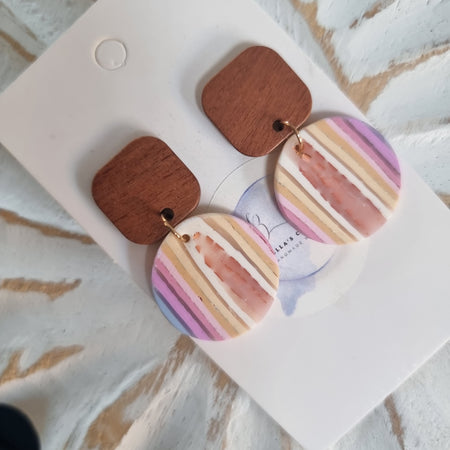 Sunset Stripes Dangles