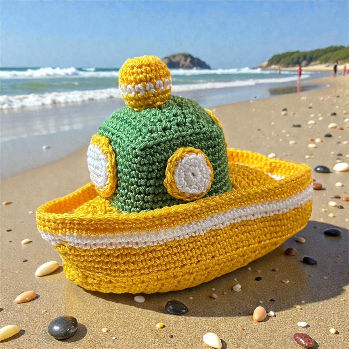 Crochet little Tug Boat
