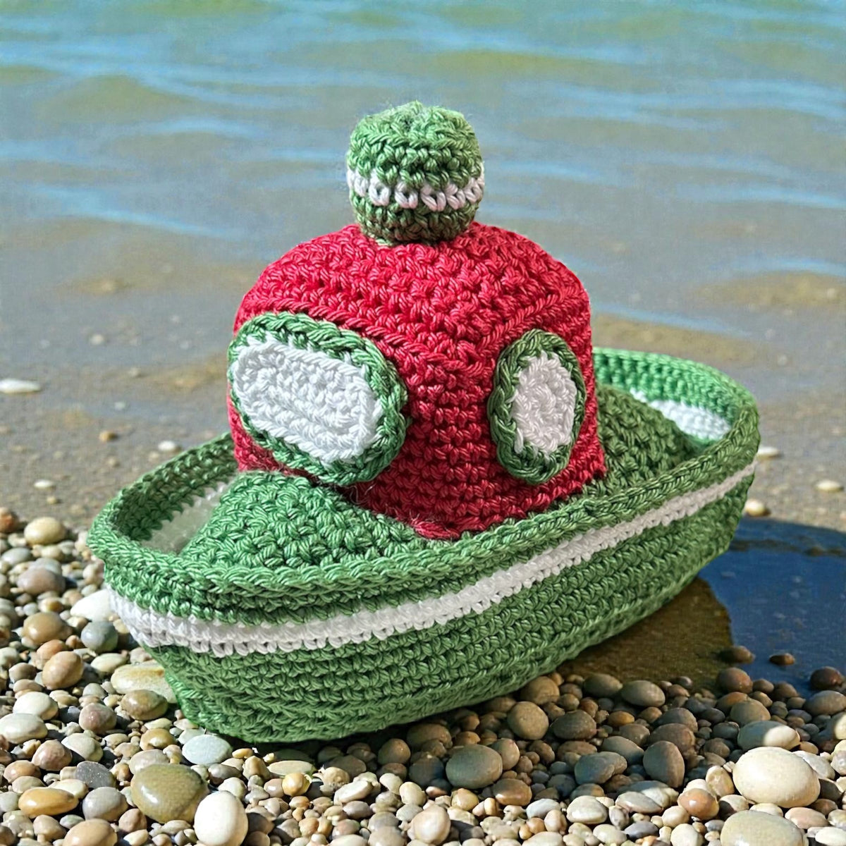 Crochet little Tug Boat