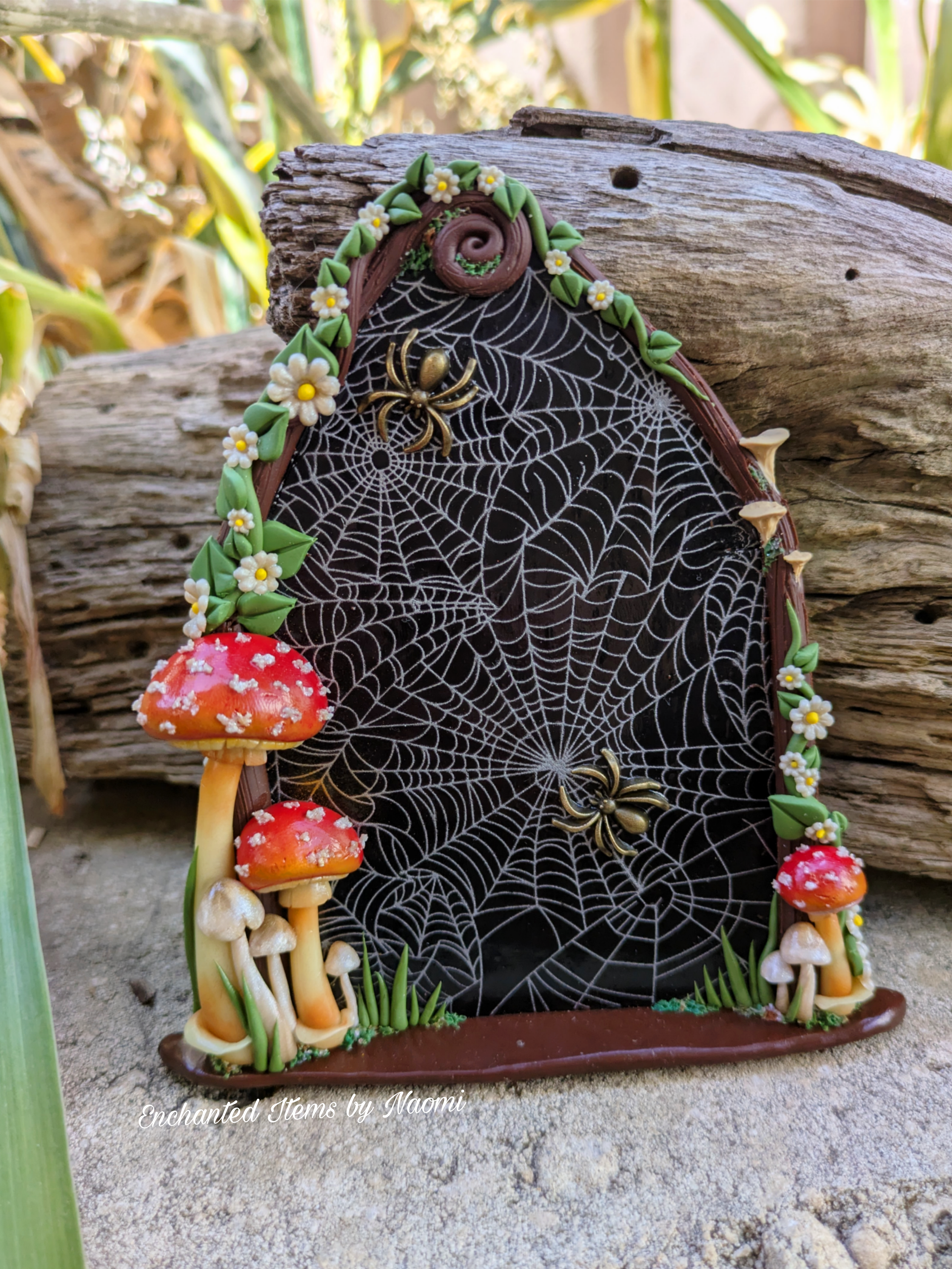 Enchanted Spider Web Fairy Door