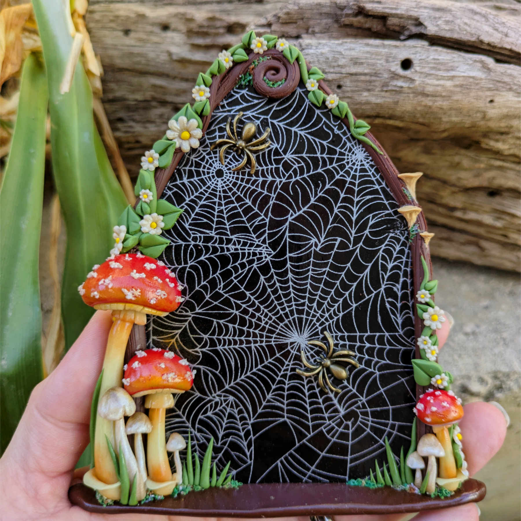 Enchanted Spider Web Fairy Door