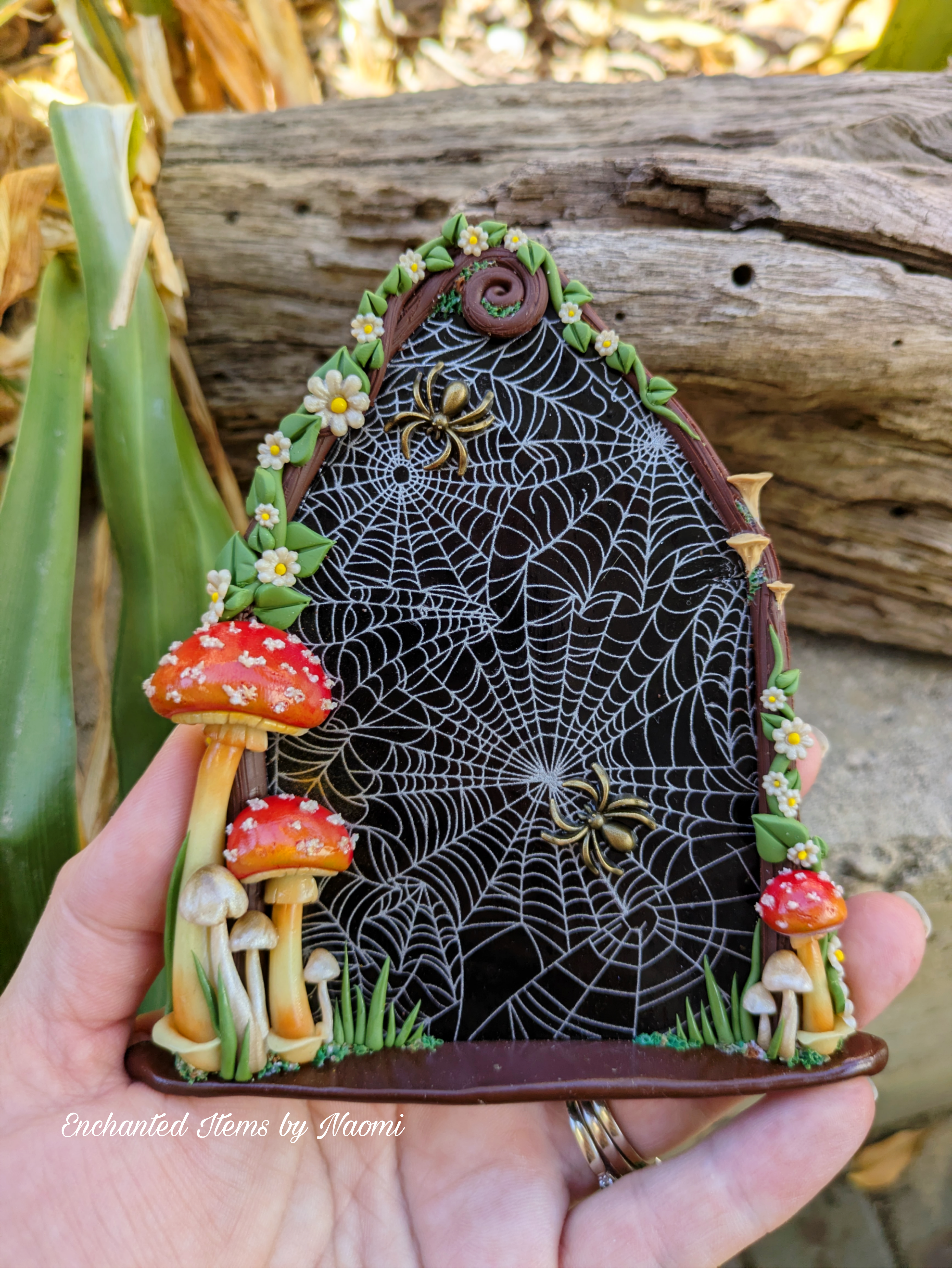 Enchanted Spider Web Fairy Door
