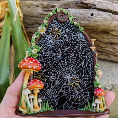 Enchanted Spider Web Fairy Door