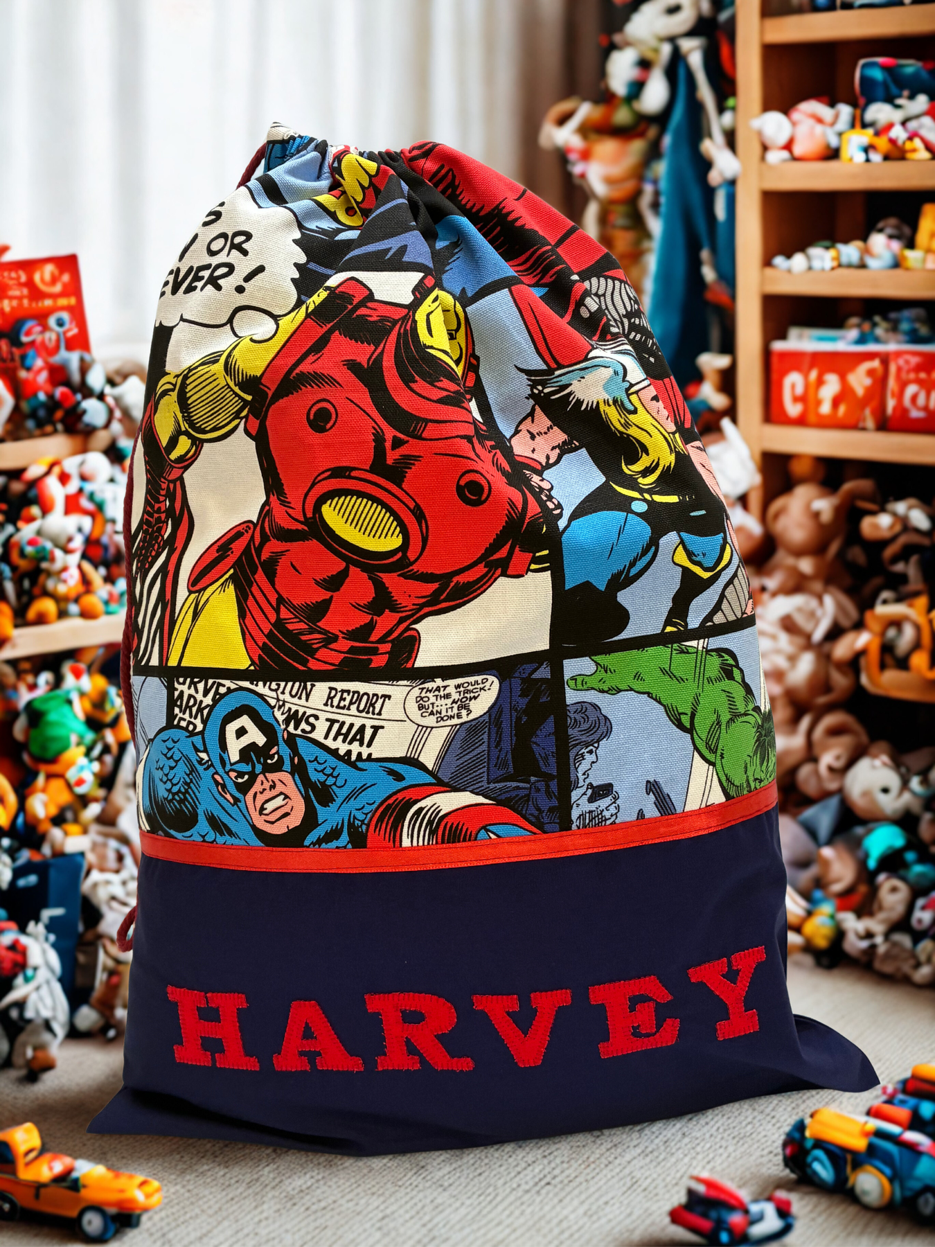 Children's Library Bag , Handmade, Personalised