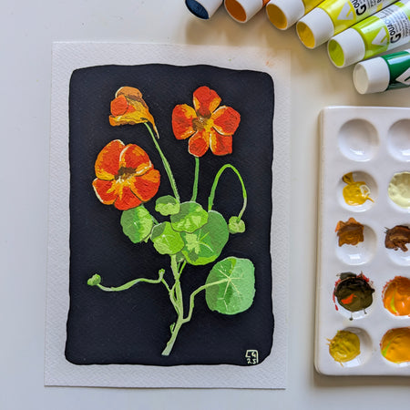 Nasturtiums - art print