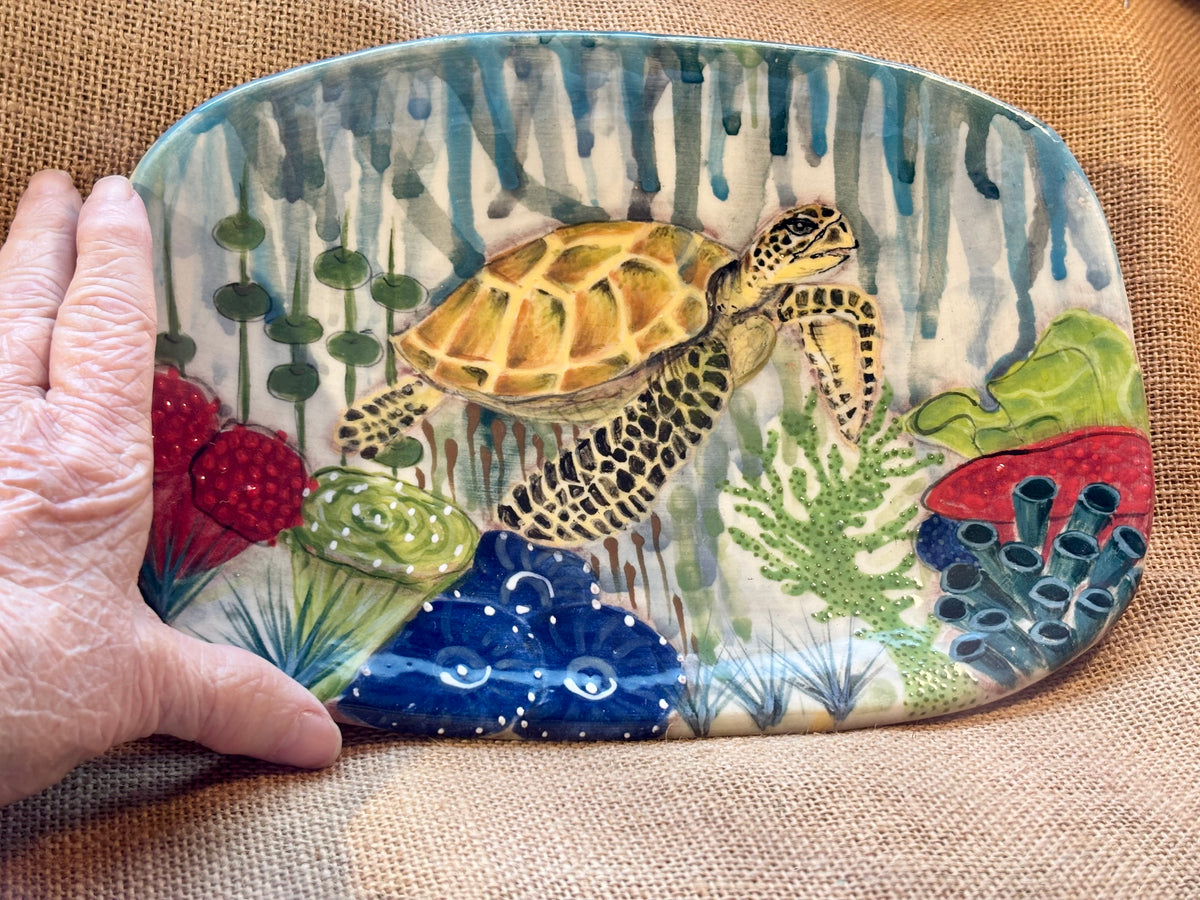 Handmade Sea Turtle Platter