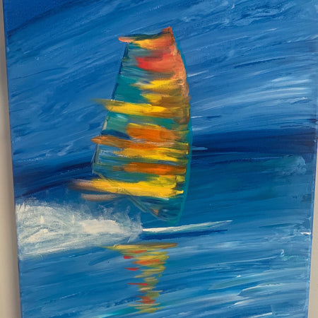 Windsurfer Wall Art Water Surf Seascape