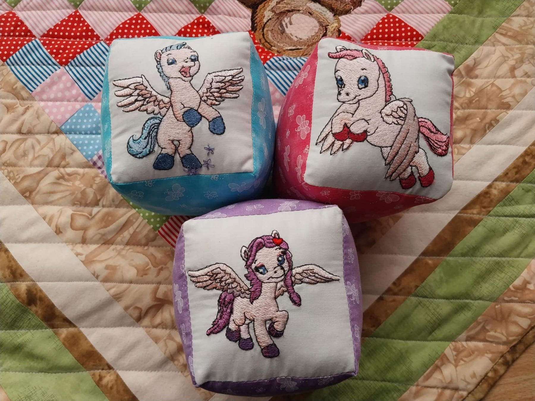 "Pegasus" Soft Baby Blocks