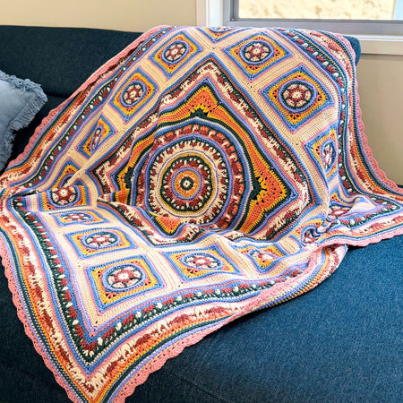#062 Medium Size Blanket in Multi Colours