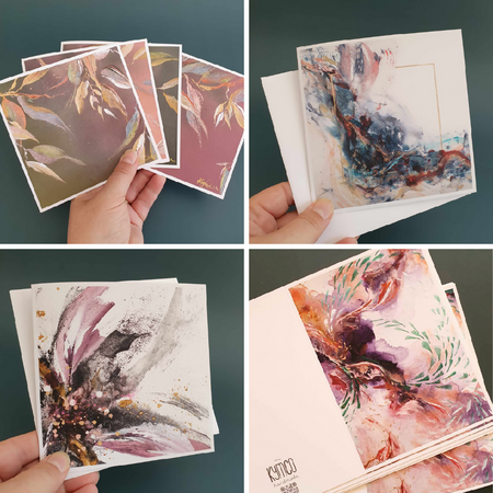 KymCo Art Greeting Cards | Various art prints | Blank