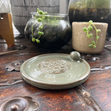 Ceramic Incense Burner – Flower of Life
