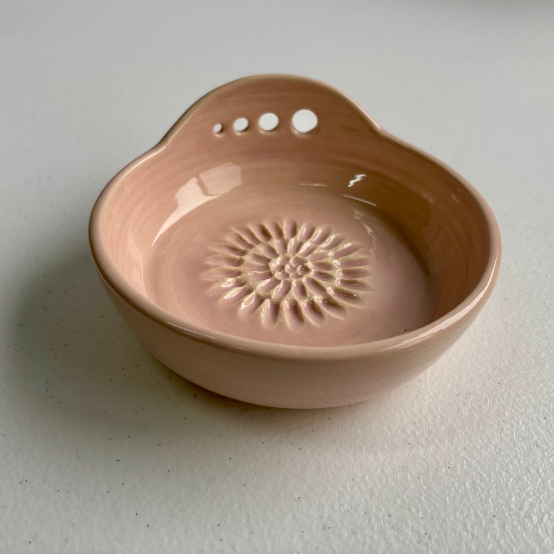 Ceramic Garlic/Ginger Grater and Herb Stripper - Hand Made Ceramic